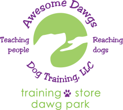 Awesome Dawgs Dog Training & THE DAWG STORE Logo
